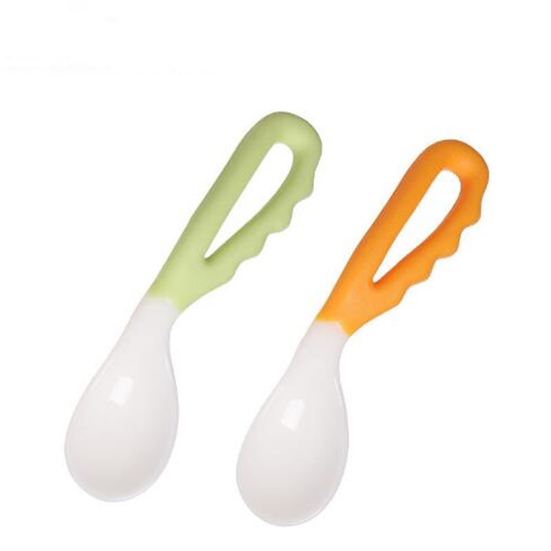 Baby Self Feeding Spoon Easy Grip Handle Baby Self Feeding Spoon Easy Grip Handle