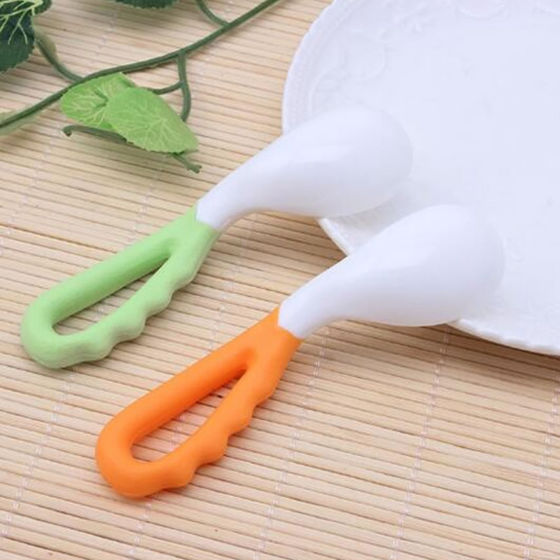 Baby Self Feeding Spoon Easy Grip Handle Baby Self Feeding Spoon Easy Grip Handle