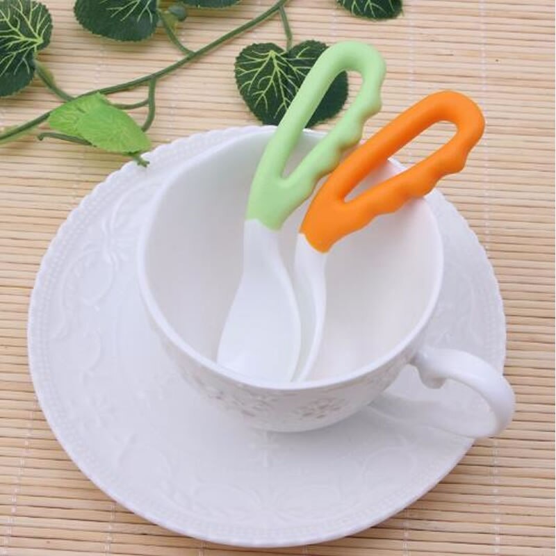 Baby Self Feeding Spoon Easy Grip Handle Baby Self Feeding Spoon Easy Grip Handle