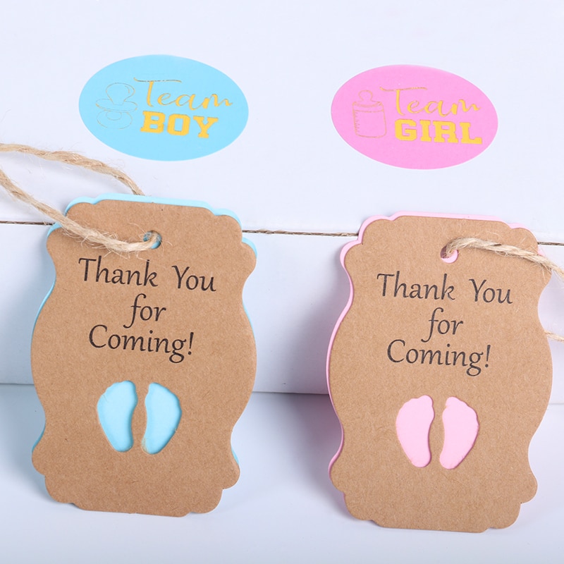 Baby Shower Tags Paper Labels (50pcs) Baby Shower Tags Paper Labels (50pcs)