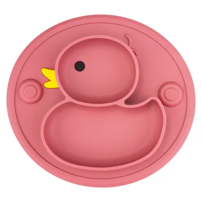 Baby Silicone Suction Duck Plate