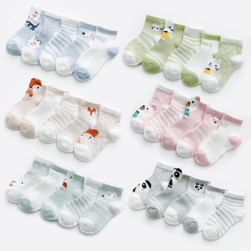Baby Socks Cartoon Designs (Set of 5 pairs) Baby Socks Cartoon Designs (Set of 5 pairs)