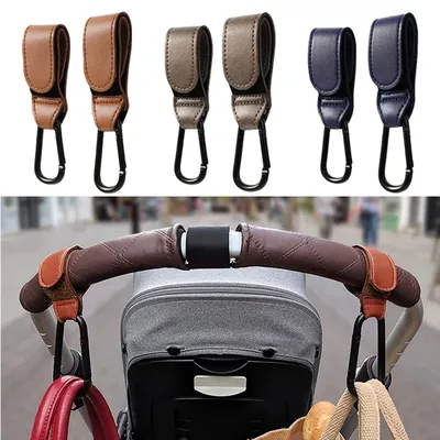 Baby Stroller Hook Fashion PU Leather Adjustable Pram Hook Cart Organizer Diaper Bag Hanger Children Boy Girl Travel Baby Stroller Hook Fashion PU Leather Adjustable Pram Hook Cart Organizer Diaper Bag Hanger Children Boy Girl Travel