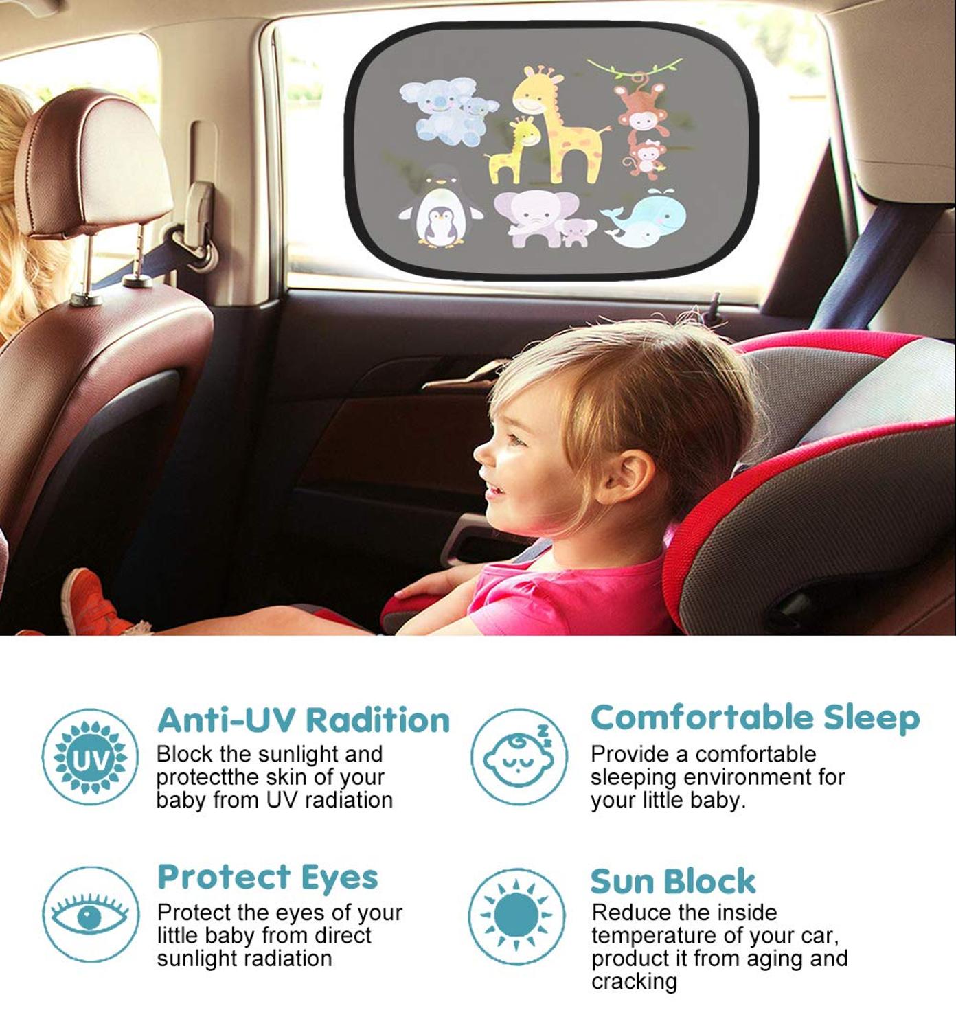 Baby Sun Shades for Car (2 Pcs) Baby Sun Shades for Car (2 Pcs)