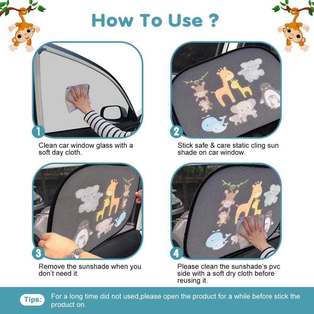 Baby Sun Shades for Car (2 Pcs) Baby Sun Shades for Car (2 Pcs)