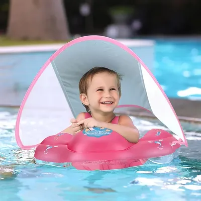 Baby Swimming Float With Canopy Inflatable Infant Ring Kids Pool Accessories Circle Bathing Summer Toys Baby Swimming Float With Canopy Inflatable Infant Ring Kids Pool Accessories Circle Bathing Summer Toys