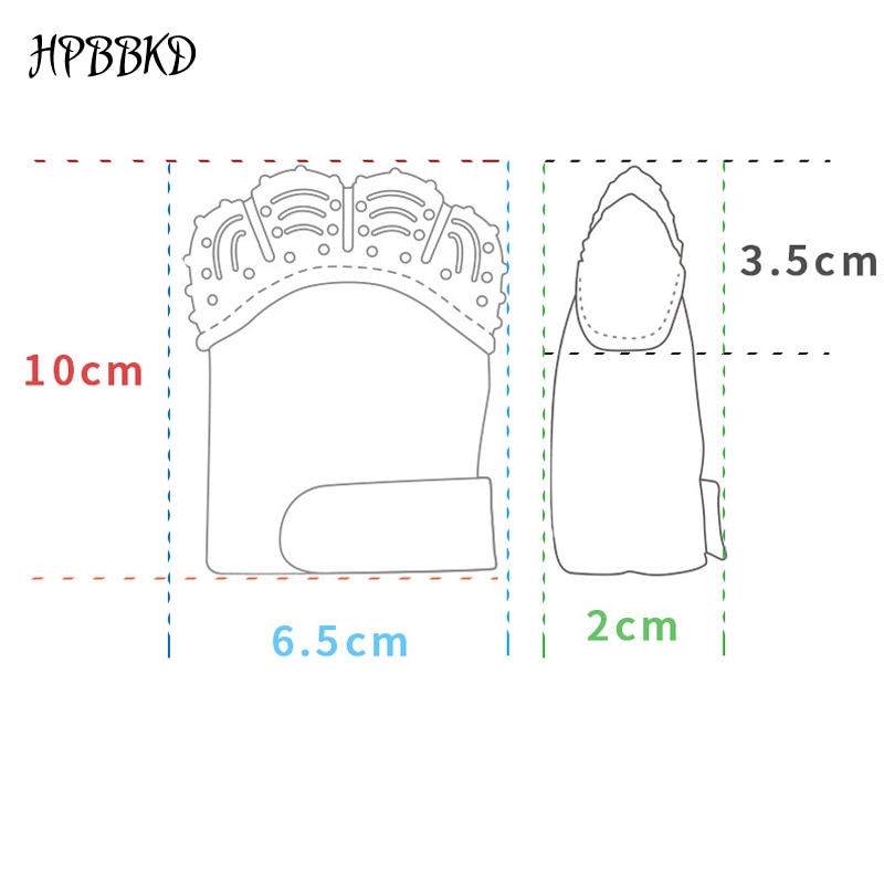 Baby Teething Mitten Silicone Glove Baby Teething Mitten Silicone Glove
