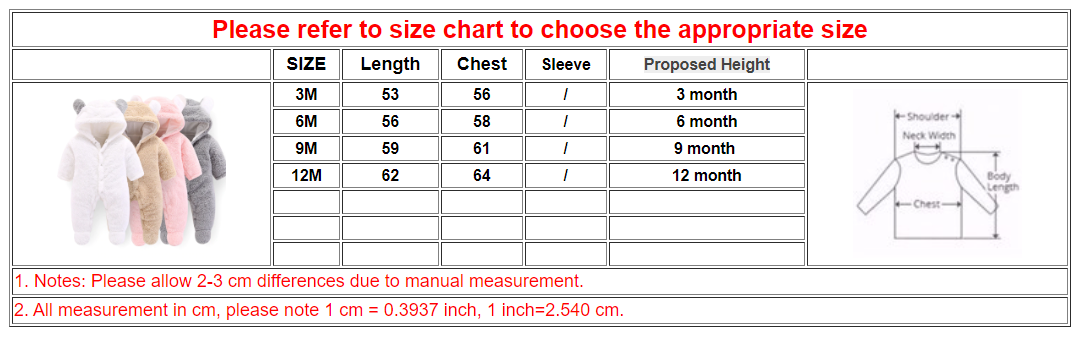 Baby Winter Jumpsuit Cotton Romper Baby Winter Jumpsuit Cotton Romper