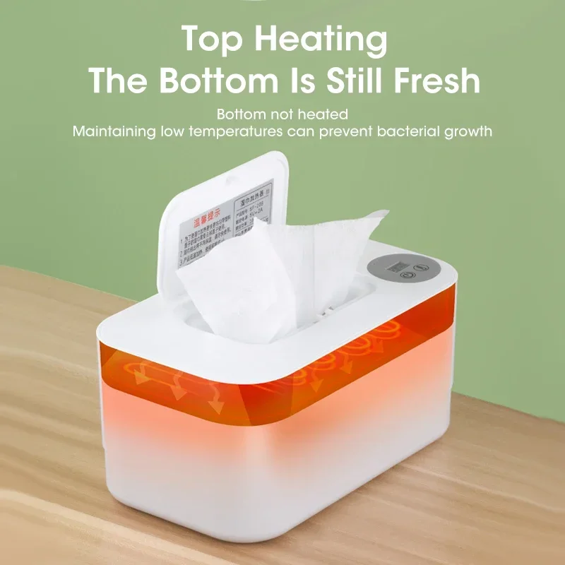 Baby Wipe Warmer Heater with LED Display Wet Towel Dispenser Portable USB Charge Baby Wipe Warmer Napkin Heating Box Baby Wipe Warmer Heater with LED Display Wet Towel Dispenser Portable USB Charge Baby Wipe Warmer Napkin Heating Box