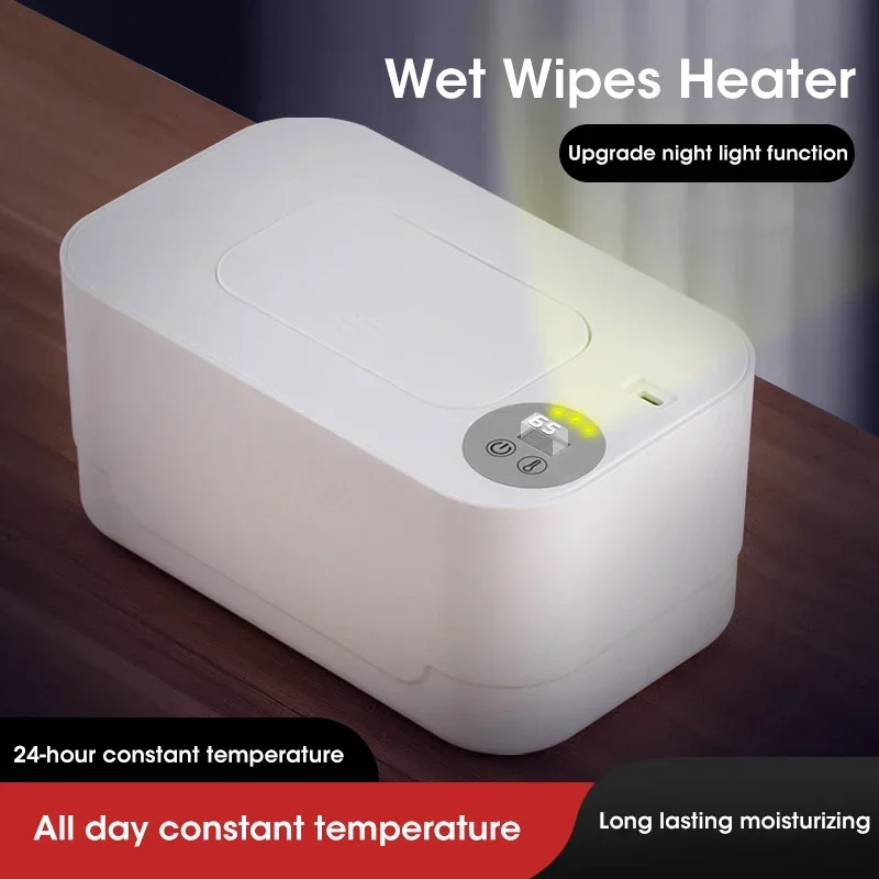 Baby Wipe Warmer Heater with LED Display Wet Towel Dispenser Portable USB Charge Baby Wipe Warmer Napkin Heating Box Baby Wipe Warmer Heater with LED Display Wet Towel Dispenser Portable USB Charge Baby Wipe Warmer Napkin Heating Box