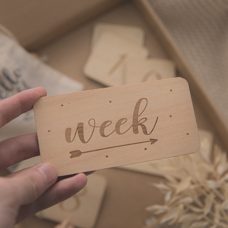 Baby Wooden Milestone Cards (7pcs)