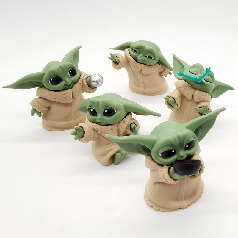 Baby Yoda Action Figure Collector's Item (set of 5)