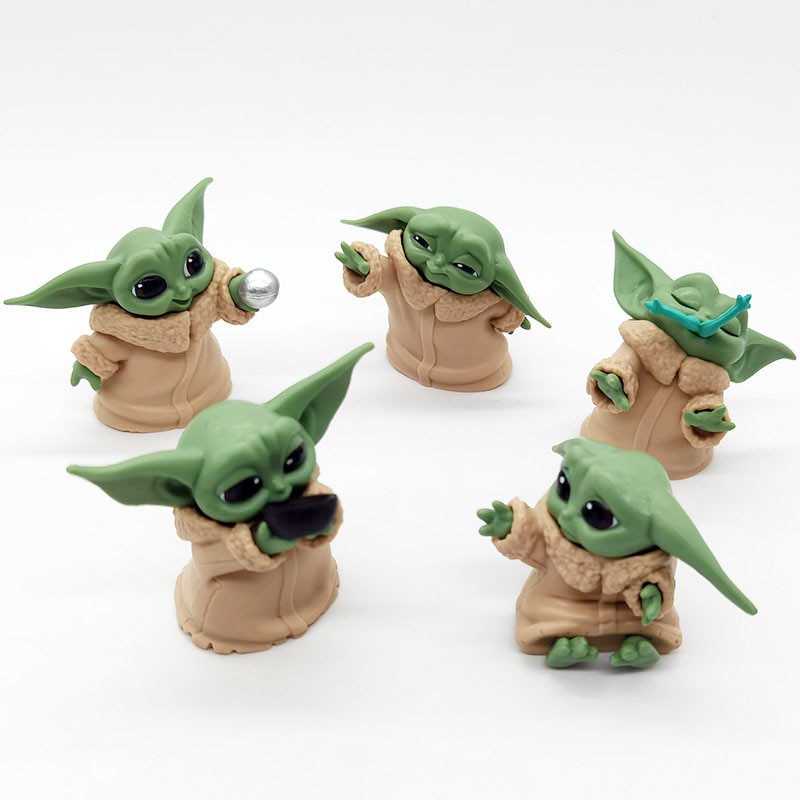 Baby Yoda Action Figure Collector's Item (set of 5)