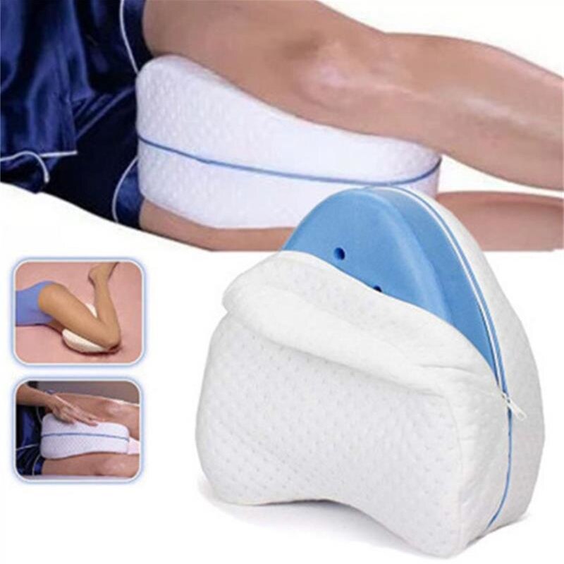 Back Hip Body Joint Pain Relief Thigh Leg Orthopedic Sciatica Pad Cushion Home Memory Foam Cotton Leg Pillow