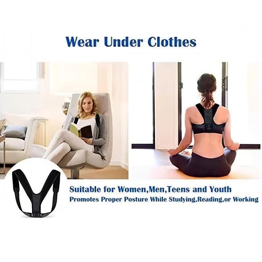 Back Posture Correction Belt Hunchback Prevention Correction of Sitting Posture Unisex Breathable Body Shaping Back Posture Correction Belt Hunchback Prevention Correction of Sitting Posture Unisex Breathable Body Shaping