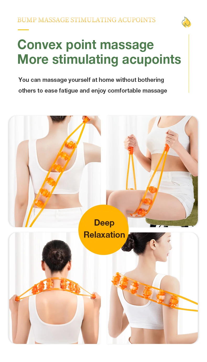 Back Shoulder Neck Muscle Massager Meridian Massage Tool Cellulite Foot Body Massager Fitness Physiotherapy Massage