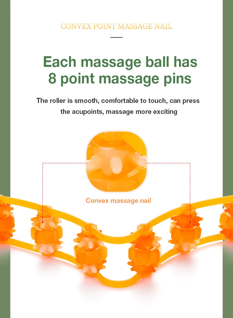 Back Shoulder Neck Muscle Massager Meridian Massage Tool Cellulite Foot Body Massager Fitness Physiotherapy Massage