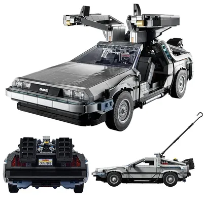 Back to the Future Time Machine Compatible 10300 Building Blocks Technical Car Bricks Construct Toys For Children Gifts Back to the Future Time Machine Compatible 10300 Building Blocks Technical Car Bricks Construct Toys For Children Gifts