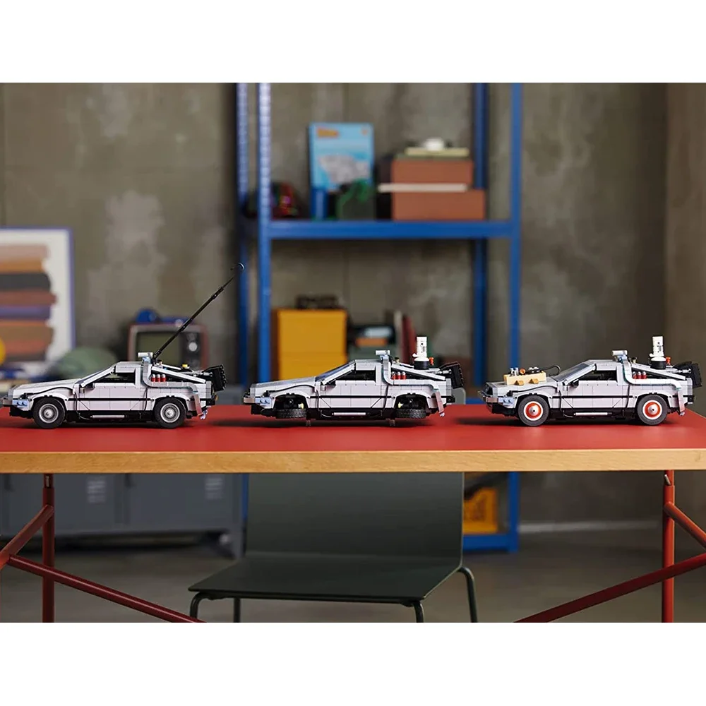 Back to the Future Time Machine Compatible 10300 Building Blocks Technical Car Bricks Construct Toys For Children Gifts Back to the Future Time Machine Compatible 10300 Building Blocks Technical Car Bricks Construct Toys For Children Gifts