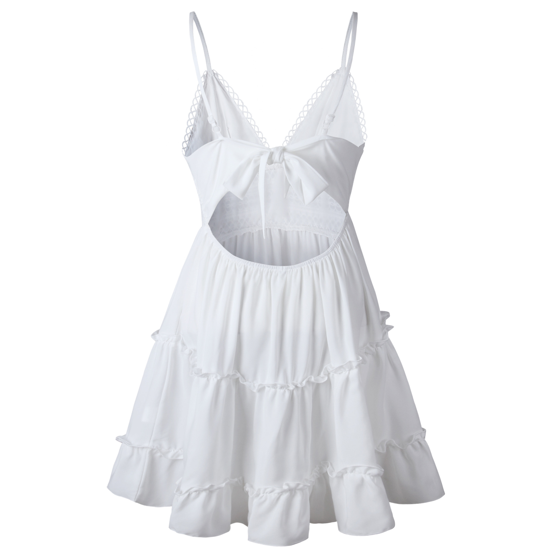 Backless Deep V-Neck Beach Dress Backless Deep V-Neck Beach Dress