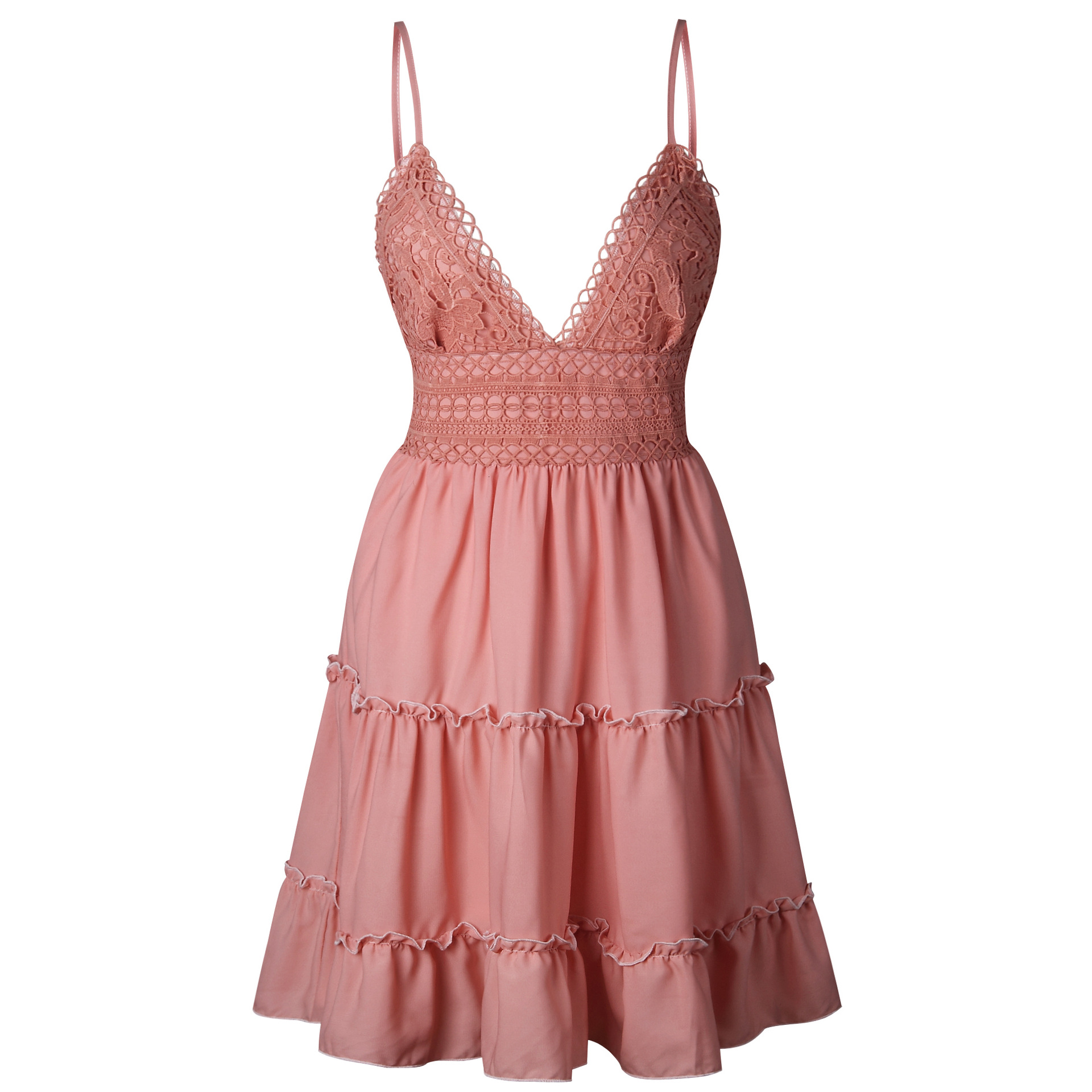 Backless Deep V-Neck Beach Dress Backless Deep V-Neck Beach Dress