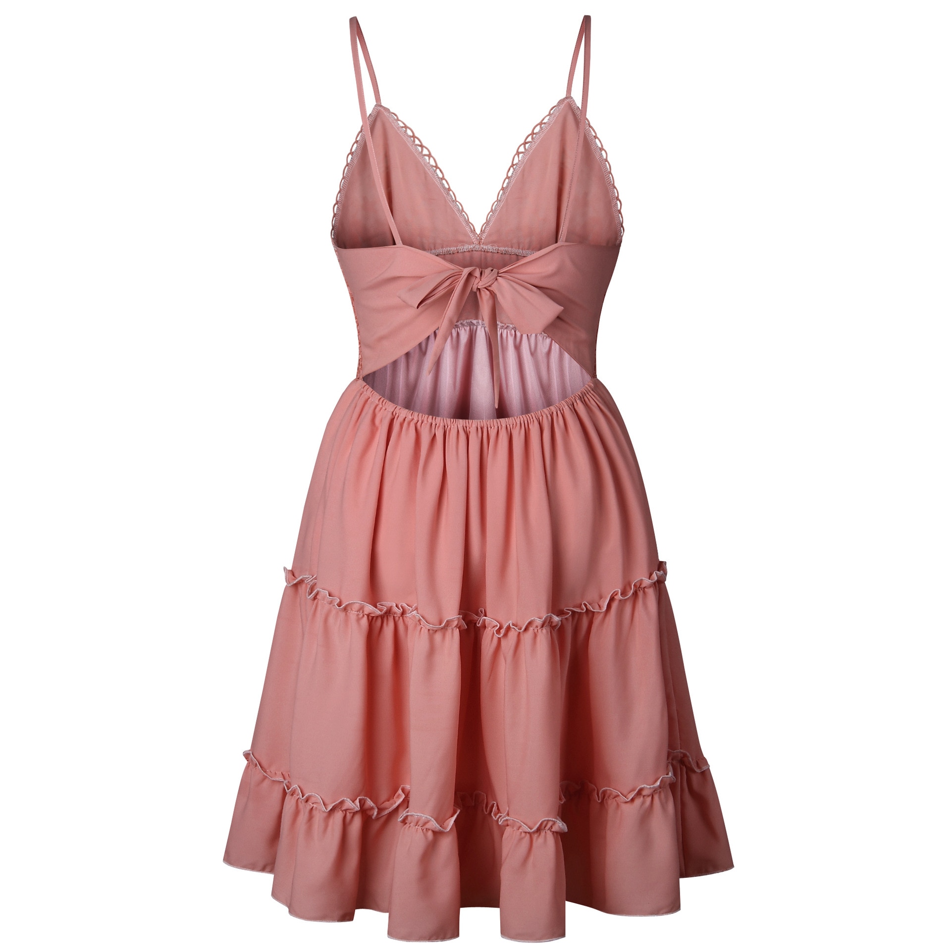 Backless Deep V-Neck Beach Dress Backless Deep V-Neck Beach Dress
