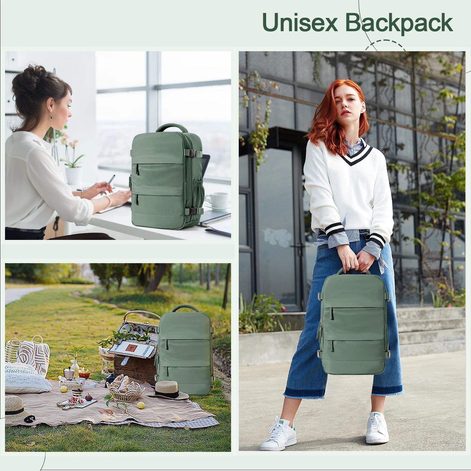 Backpack 40x20x25 Cabin Bag Travel Backpack for Men Women Hand Luggage Leisure Laptop Backpack