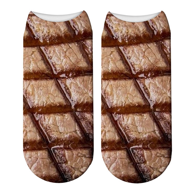 Bacon Socks Unisex Meat Socks Bacon Socks Unisex Meat Socks