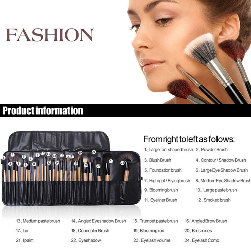 Bag Of 24 pcs Makeup Brush Sets Professional Cosmetics Brushes Eyebrow Powder Foundation Shadows Pinceaux Make Up Tools Bag Of 24 pcs Makeup Brush Sets Professional Cosmetics Brushes Eyebrow Powder Foundation Shadows Pinceaux Make Up Tools