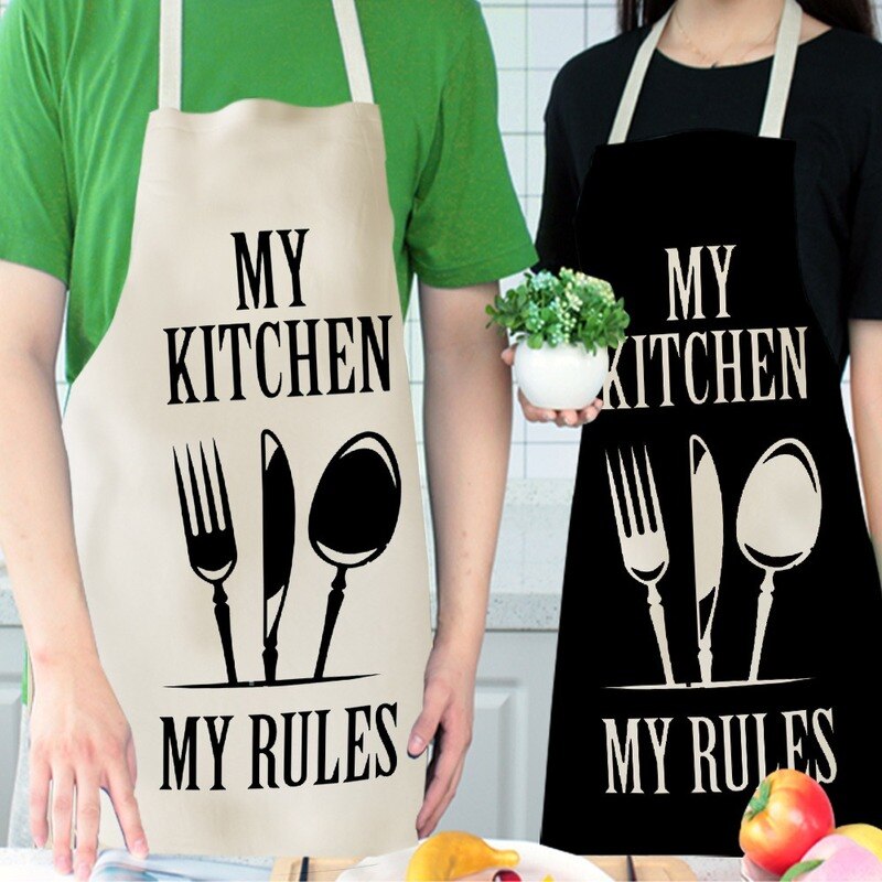 Baking Apron Black and White Printed Apron Baking Apron Black and White Printed Apron