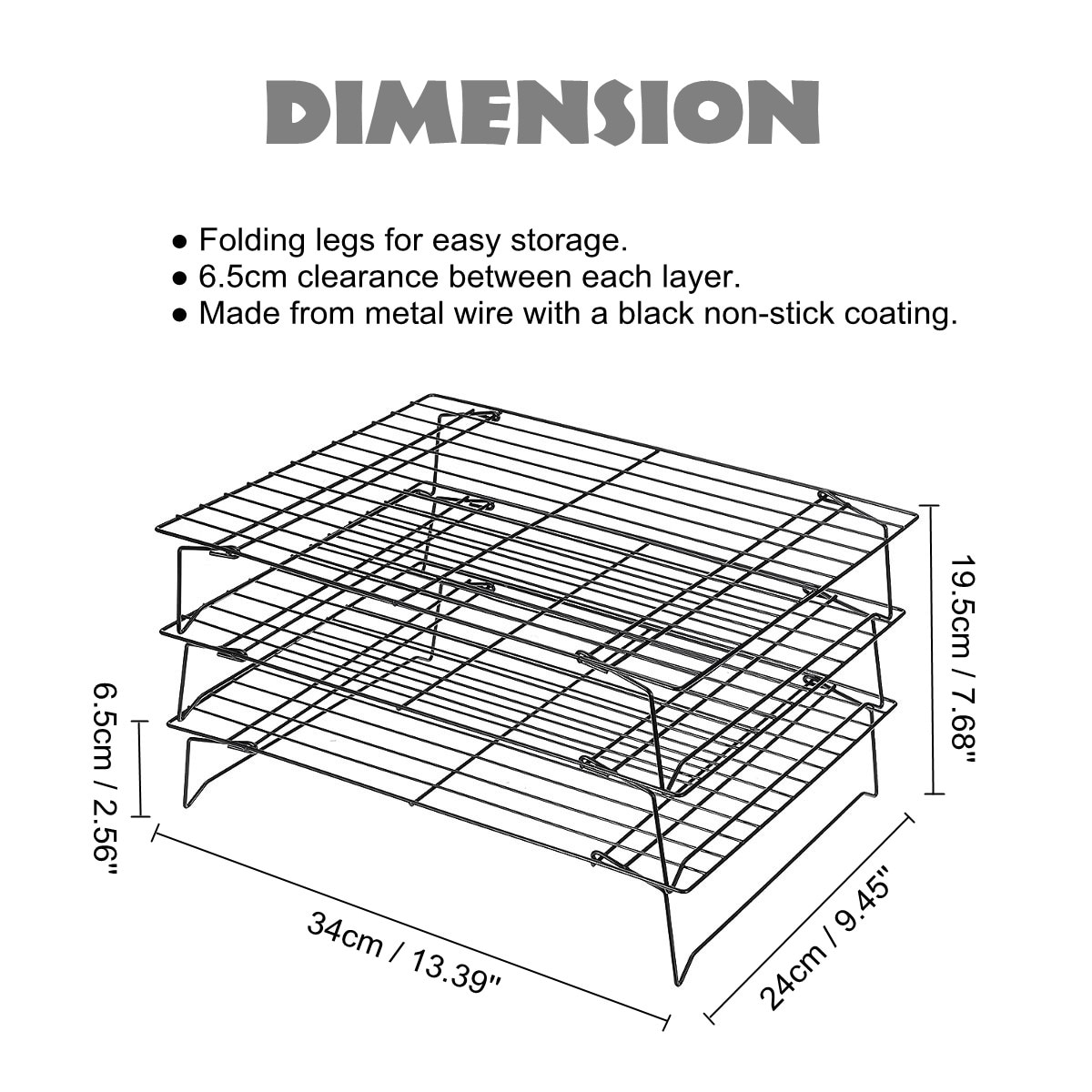 Baking Cooling Rack Three-Tiers Baking Cooling Rack Three-Tiers