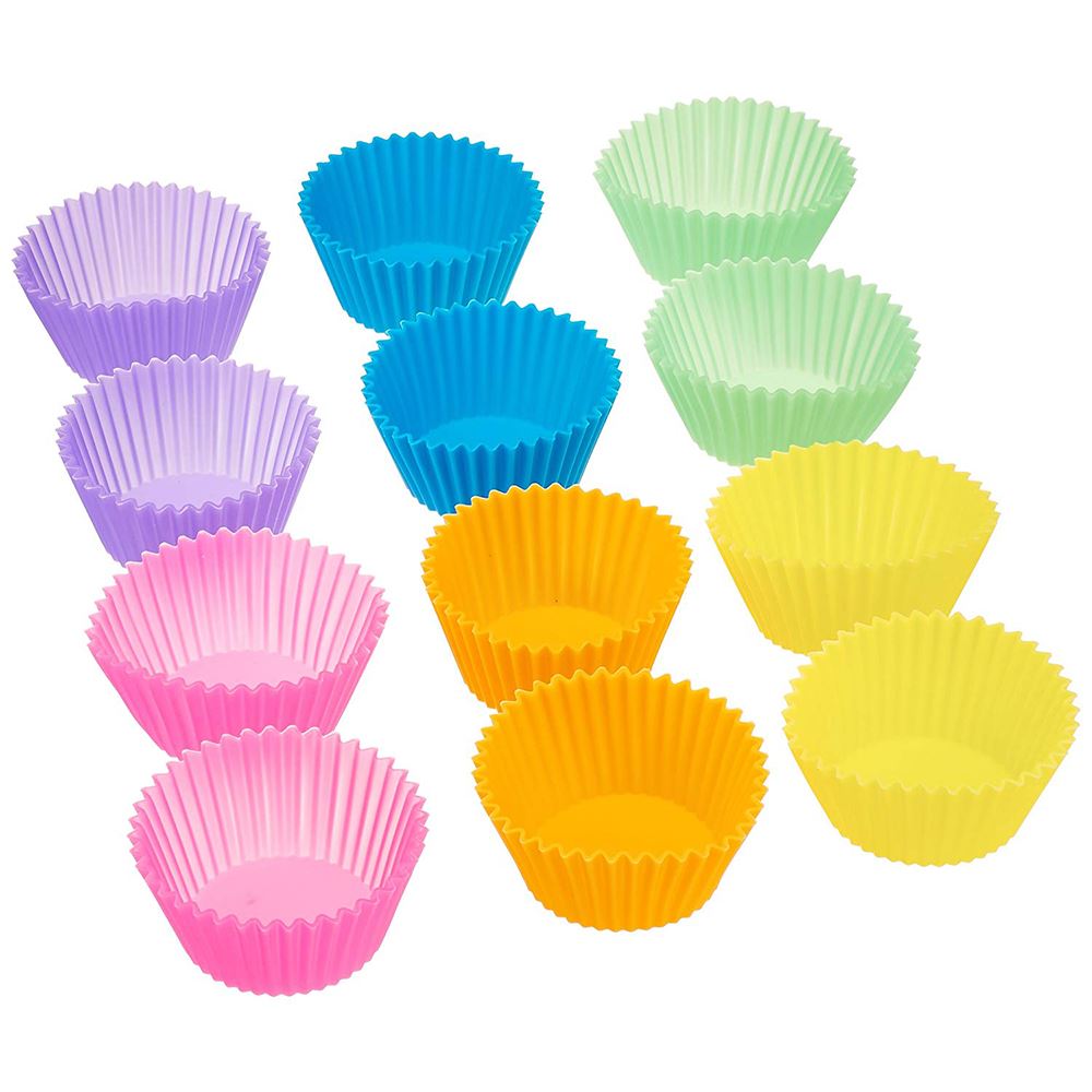 Baking Liners Silicone Muffin Cups (12 Pcs) Baking Liners Silicone Muffin Cups (12 Pcs)