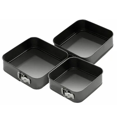 Baking Square Cake Tin Set (3 Pcs) Baking Square Cake Tin Set (3 Pcs)