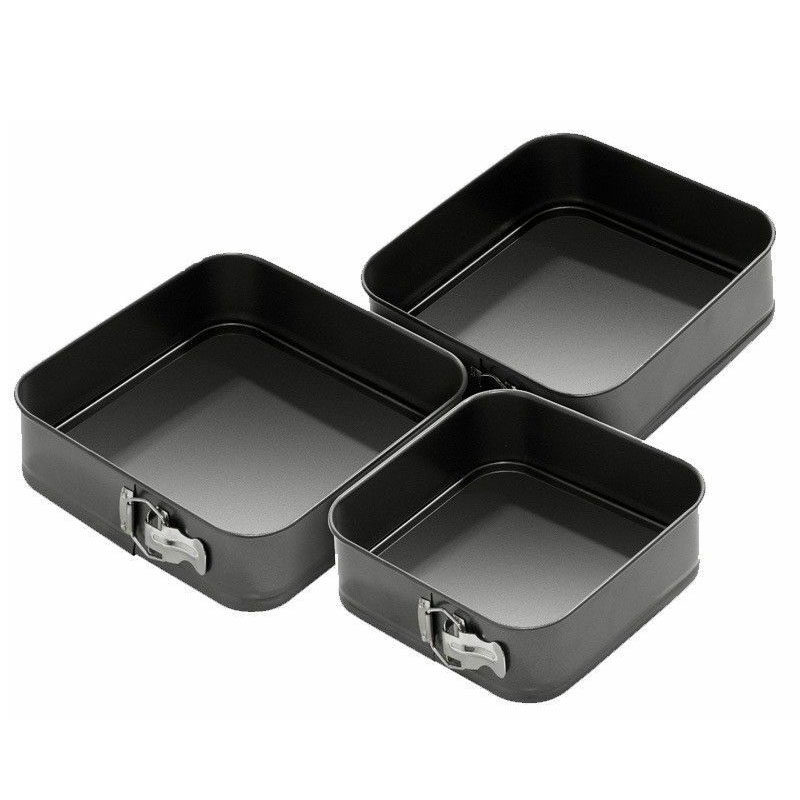 Baking Square Cake Tin Set (3 Pcs) Baking Square Cake Tin Set (3 Pcs)