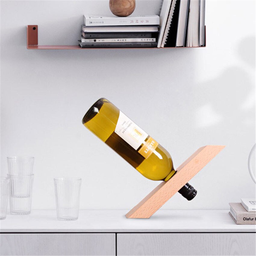 Balance Wooden Wine Bottle Holder Balance Wooden Wine Bottle Holder