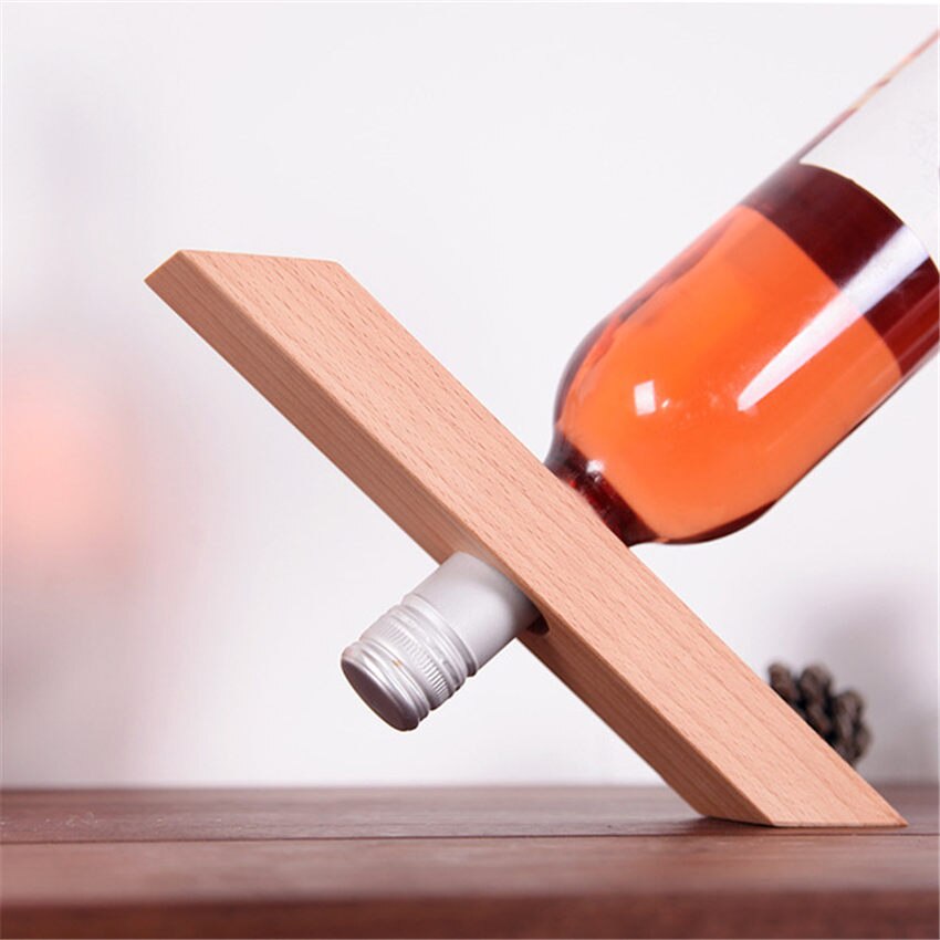 Balance Wooden Wine Bottle Holder Balance Wooden Wine Bottle Holder