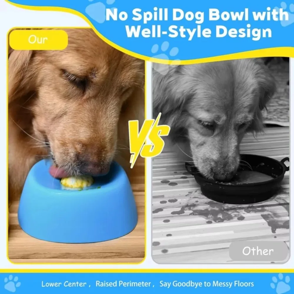 Ball Shaped Pet Lick Bowl, Anti Slip Anti Choking Dog and Cat Slow Feeder Healthy Eating Licking Feeding Bowl