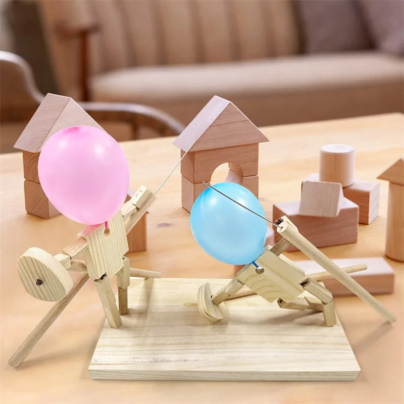Balloon Bamboo Man Battle Wooden Bots Battle Game Two-Player Fast-Paced Balloon Battle Game With 150 Balloons Gift Toy Balloon Bamboo Man Battle Wooden Bots Battle Game Two-Player Fast-Paced Balloon Battle Game With 150 Balloons Gift Toy