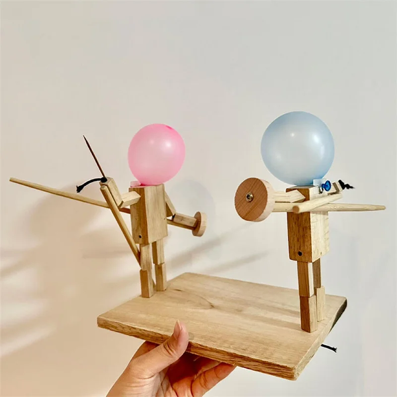 Balloon Bamboo Man Battle Wooden Bots Battle Game Two-Player Fast-Paced Balloon Battle Game With 150 Balloons Gift Toy Balloon Bamboo Man Battle Wooden Bots Battle Game Two-Player Fast-Paced Balloon Battle Game With 150 Balloons Gift Toy