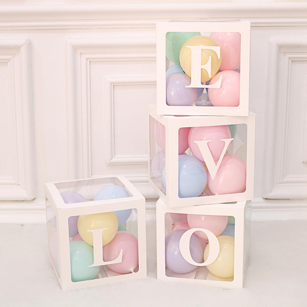 Balloon Box Creative Transparent Letter Box