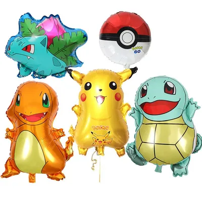 Balloon Cartoon Character Pokemon 5pcs