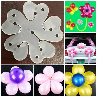 Balloon Flower Clips Closure (10 pieces)