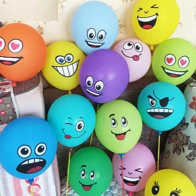 Balloons With Face Cute Designs (10Pcs) Balloons With Face Cute Designs (10Pcs)