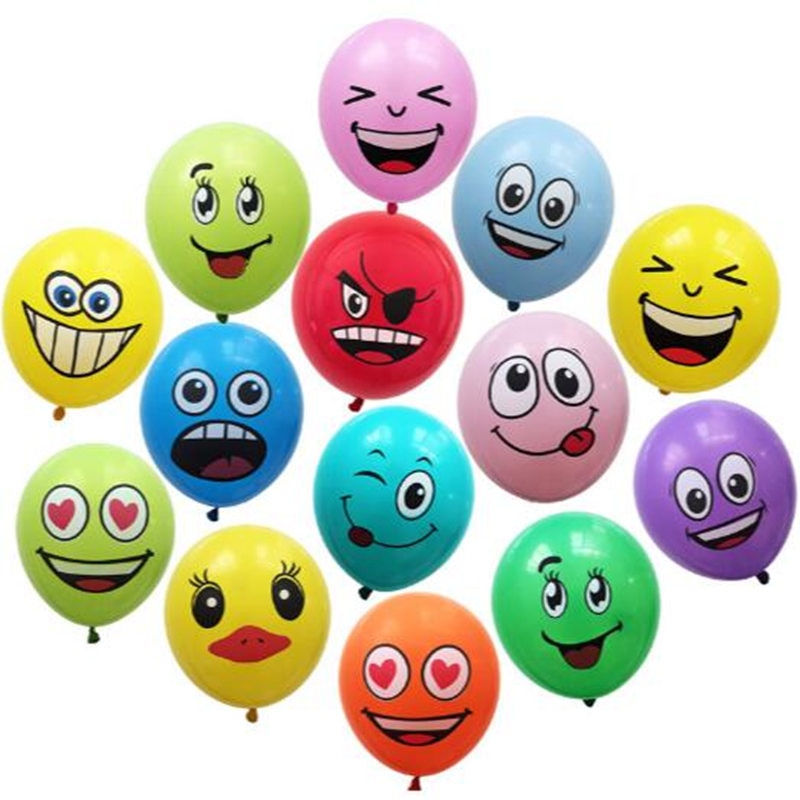 Balloons With Face Cute Designs (10Pcs) Balloons With Face Cute Designs (10Pcs)