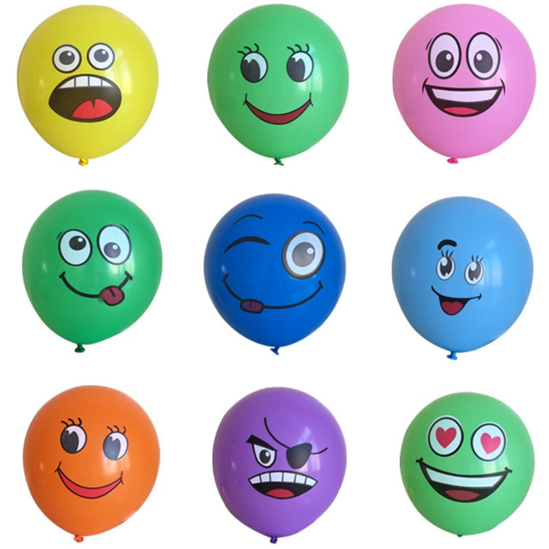Balloons With Face Cute Designs (10Pcs) Balloons With Face Cute Designs (10Pcs)