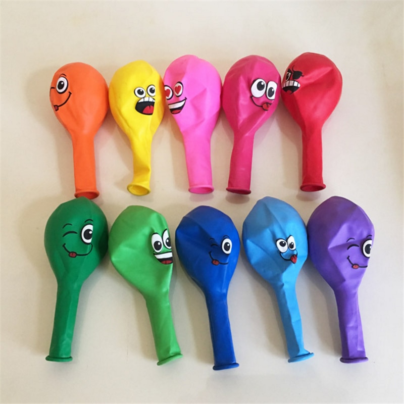 Balloons With Face Cute Designs (10Pcs) Balloons With Face Cute Designs (10Pcs)