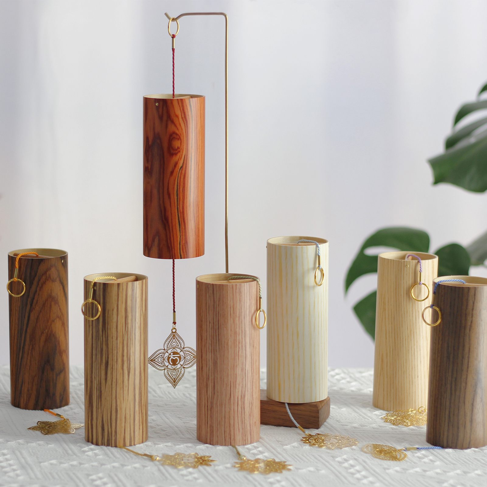 Bamboo Chakra Wind Chime Home Decoration
