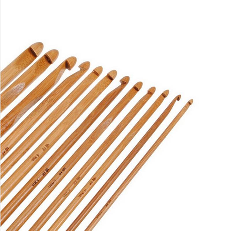 Bamboo Crochet Hooks Set (12pcs)