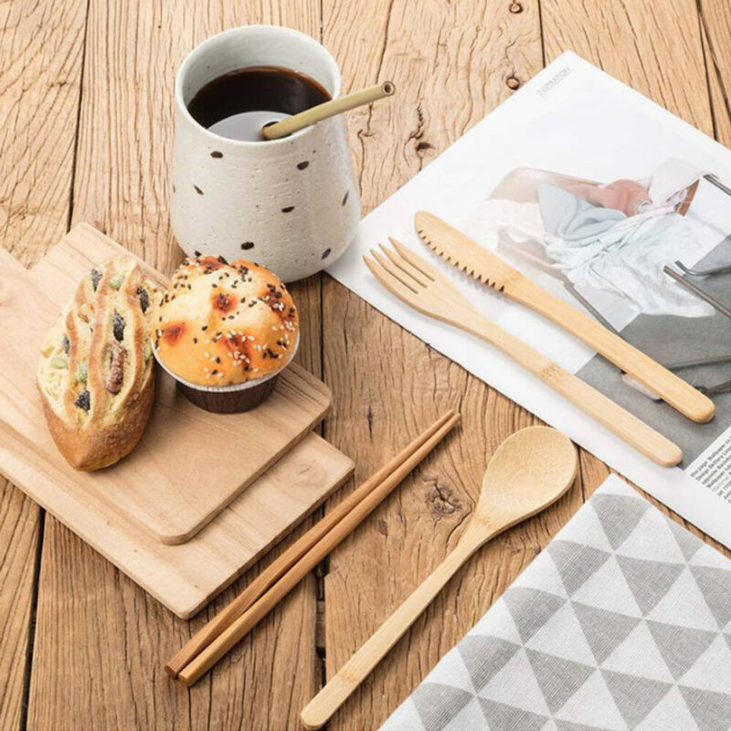 Bamboo Cutlery Set Eco-friendly Utensils