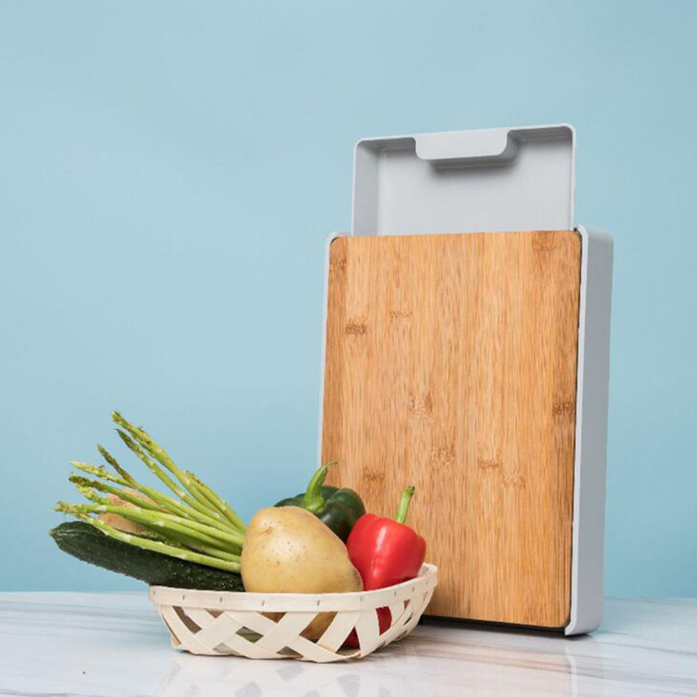 Bamboo Cutting Board with Drawer Bamboo Cutting Board with Drawer
